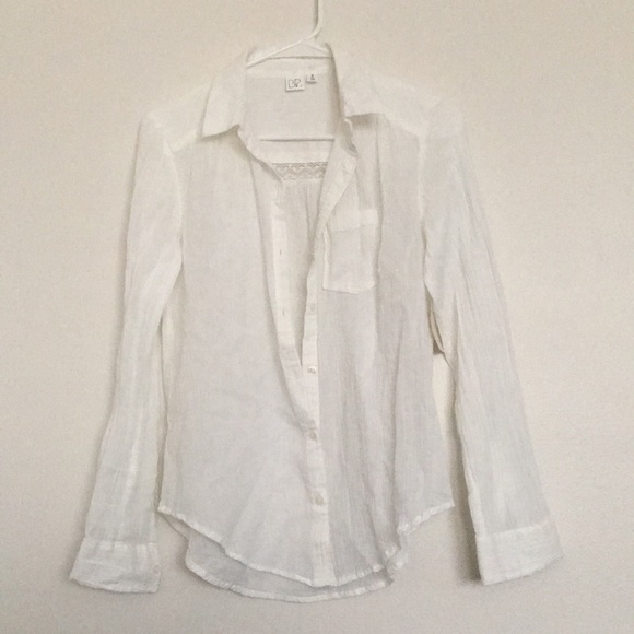 bp Tops - White BP Button Down